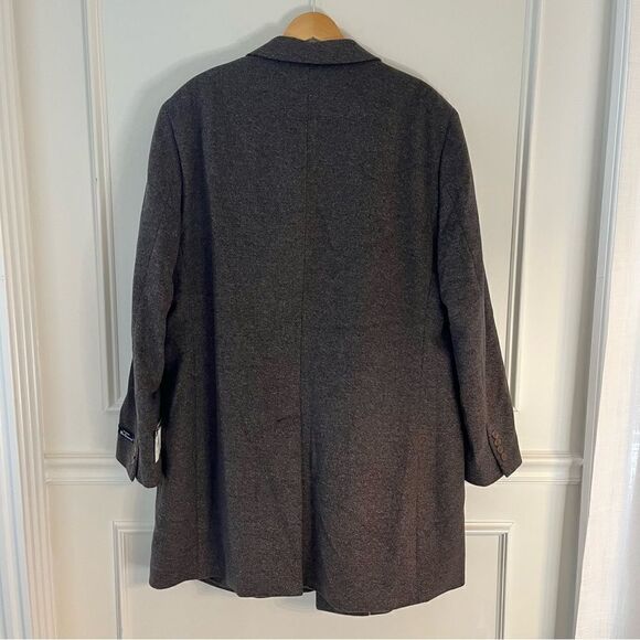 Men’s Ben Sherman Single Breasted Wool Overcoat in Brown, 50R, NWT - Picture 7 of 8